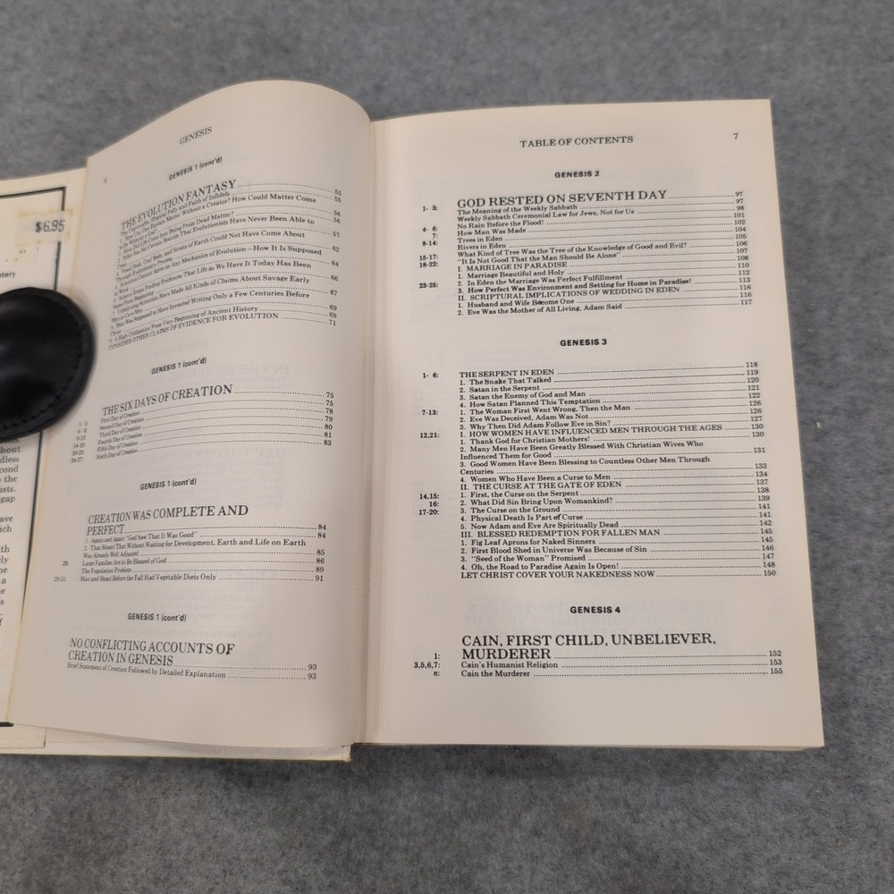 In the Beginning Genesis Commentary Dr John R Rice 1975 Hardcover 087398403X - Picture 6 of 9